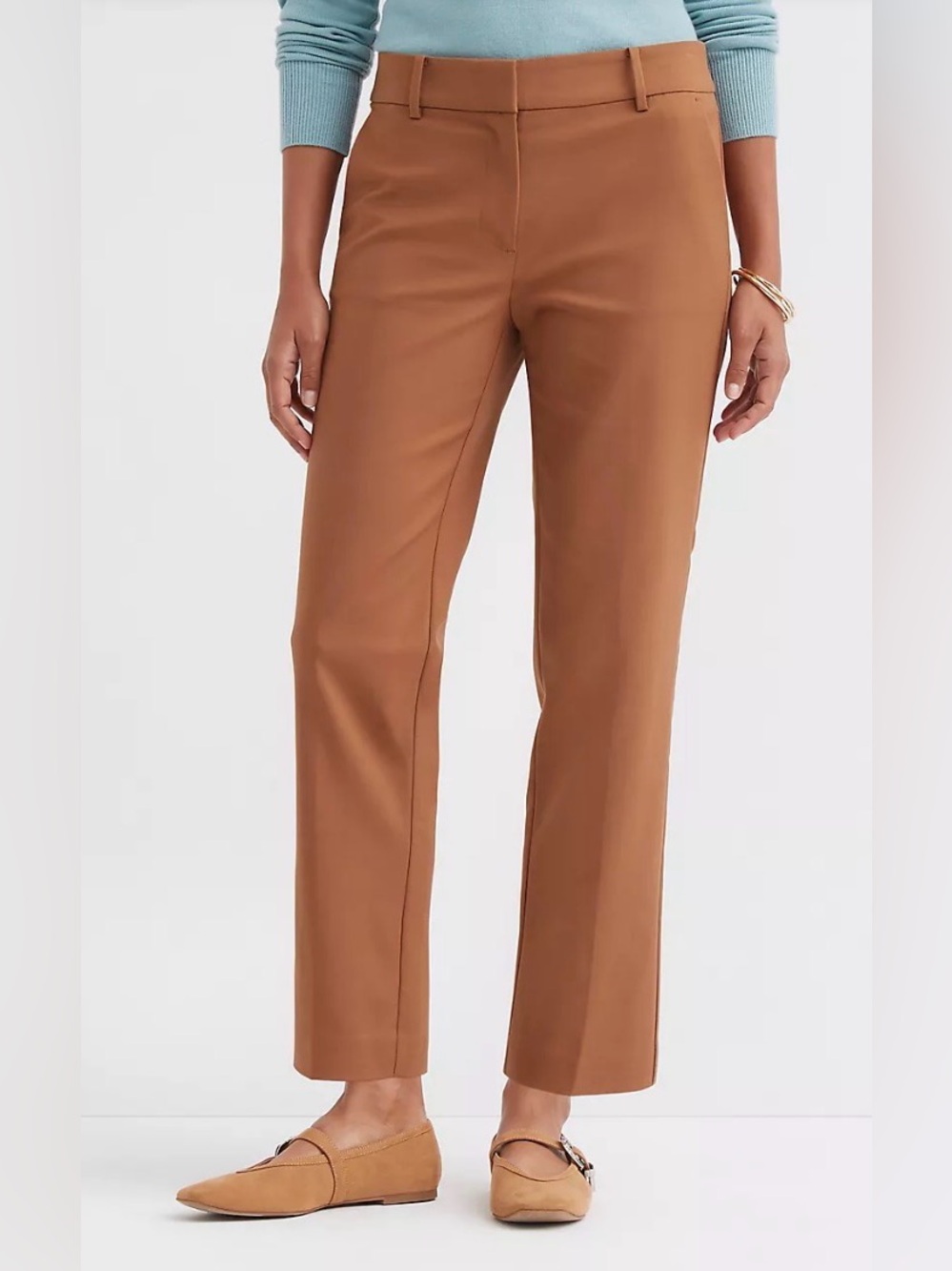LOFT Riviera Slim Pants in Doubleweave - Picture 4 of 7